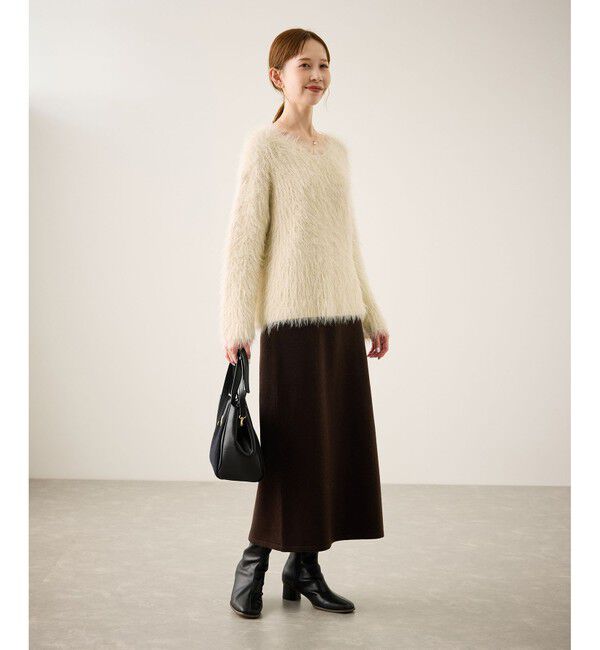 Rope&rsquo;Picnic「フェザーVネックニット」|ニット・セーター|