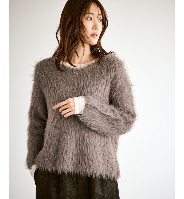 Rope&rsquo;Picnic「フェザーVネックニット」|ニット・セーター|