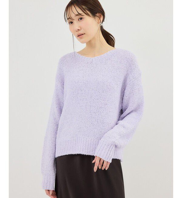 Rope&rsquo;Picnic「フリンジヤーンラメニット」|ニット・セーター|