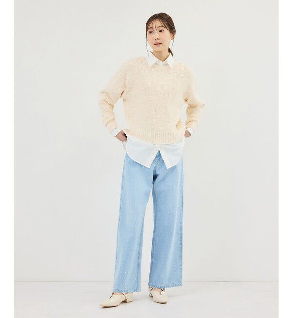 Rope&rsquo;Picnic「フリンジヤーンラメニット」|ニット・セーター|