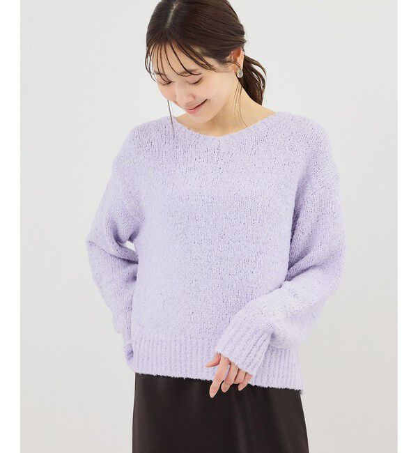 Rope&rsquo;Picnic「フリンジヤーンラメニット」|ニット・セーター|