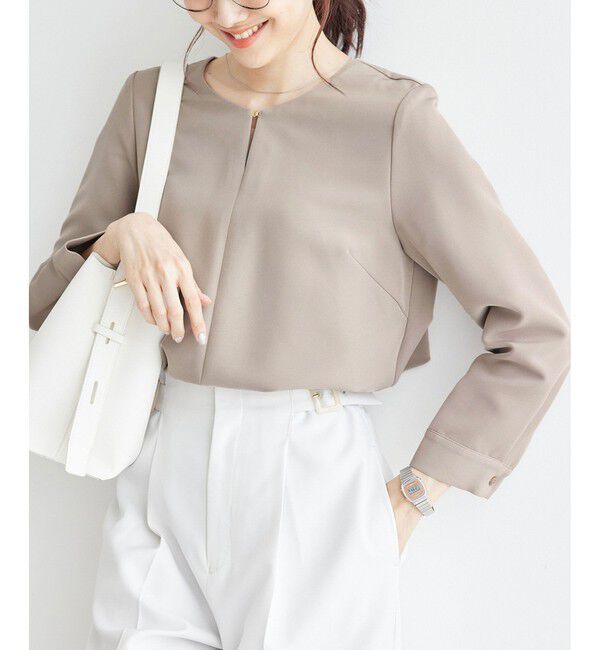 Rope&rsquo;Picnic「360&deg;ウルトラストレッチ フロントホックブラウス/2WAY」|シャツ・ブラウス|