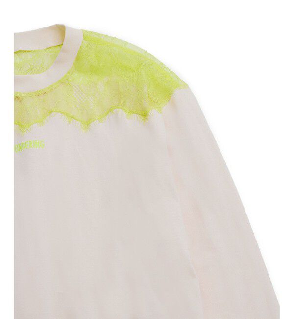 ADAM ET ROPE'「【サステナブル】レースロンTEE」|Tシャツ・カットソー|