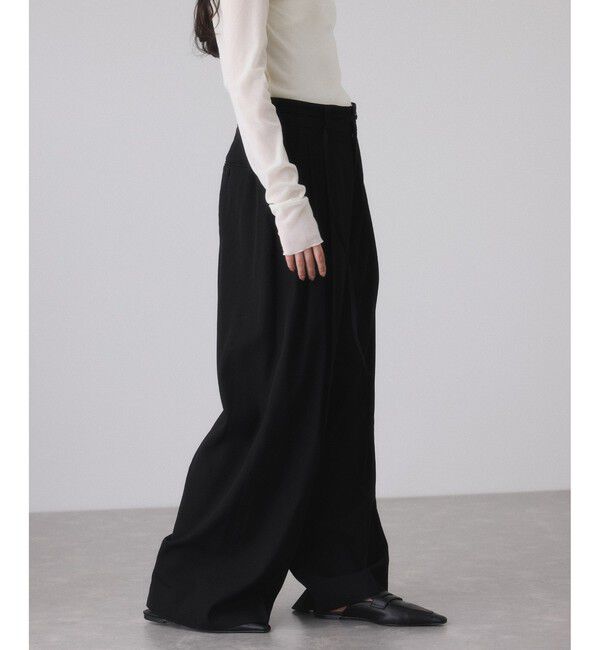 ADAM ET ROPE'「TWドロストドカンスラックス」|スラックス|