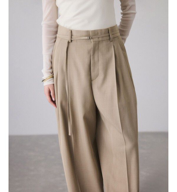 ADAM ET ROPE'「TWドロストドカンスラックス」|スラックス|