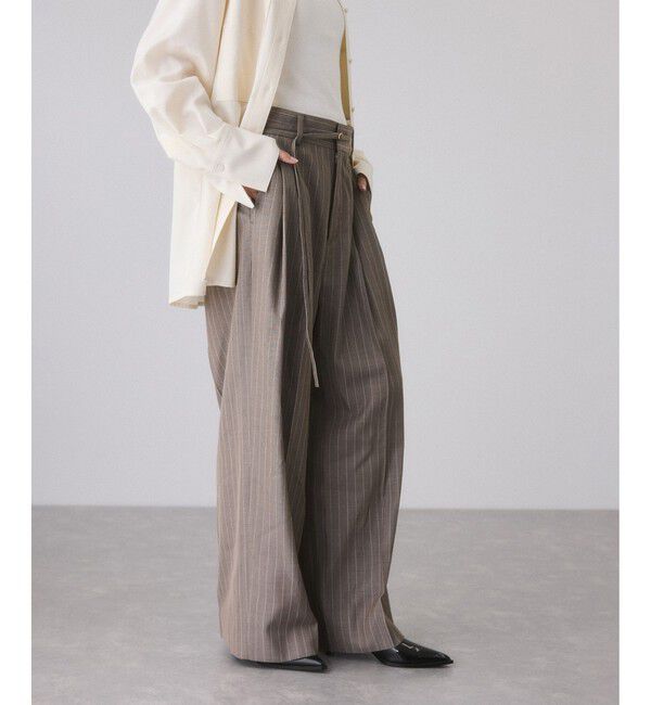 ADAM ET ROPE'「TWドロストドカンスラックス」|スラックス|