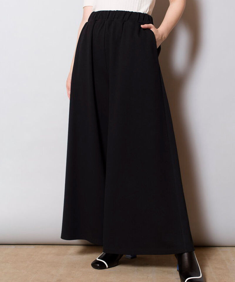  「ジャージーフレアーパンツ」|その他|BLACK