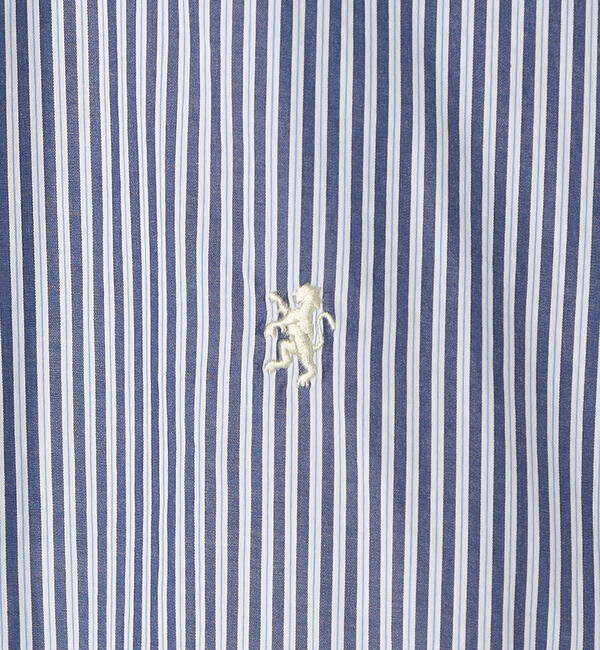 GYMPHLEX「Gymphlex | バンドカラー長袖シャツ STRIPE MEN」|シャツ・ブラウス|