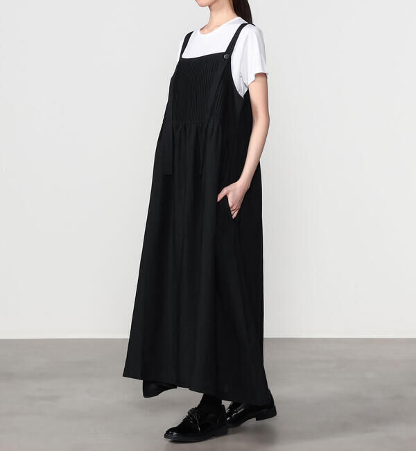  「eunoia | ピンタック ロングワンピース WOMEN」|ワンピース|