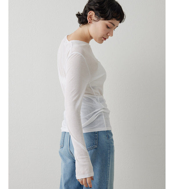  「シアーフライスクルーネックプルオーバー」|Tシャツ・カットソー|