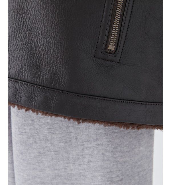 GEMINI「【GEMINI】ムートンブルゾンコート」|ブルゾン・スタジャン|