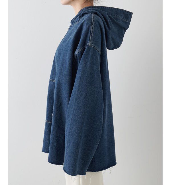  「【インフルエンサーコラボ】デニムフーディー」|シャツ・ブラウス|