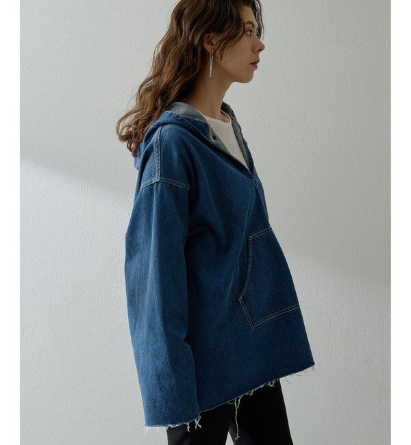  「【インフルエンサーコラボ】デニムフーディー」|シャツ・ブラウス|