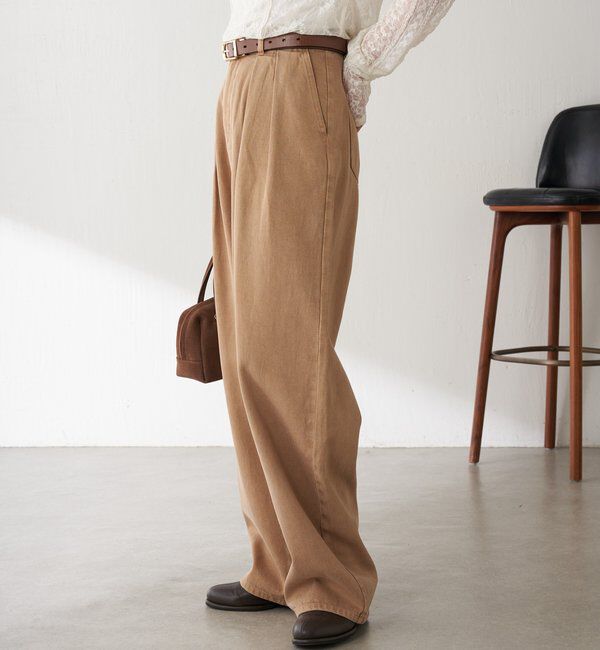  「Q.anosチャームタックデニムパンツ」|デニム|