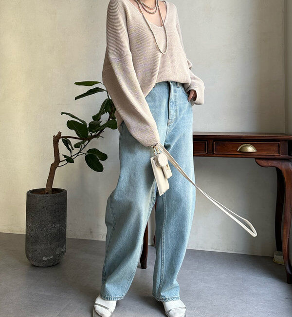  「【ベストセラーアイテム】カーブデニム」|デニム|