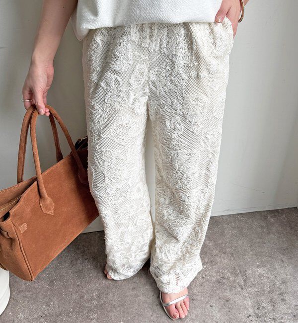  「【セットアップ可能】メッシュレースパンツ」|チノ|