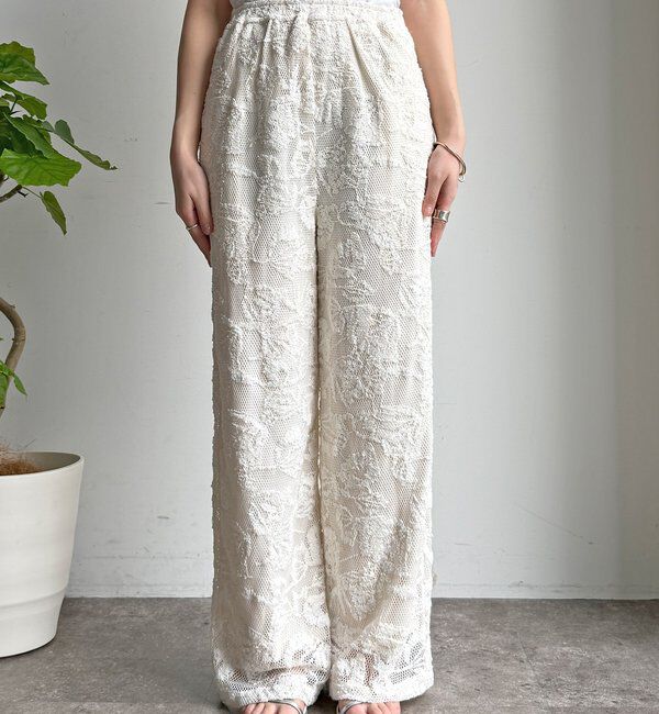  「【セットアップ可能】メッシュレースパンツ」|チノ|