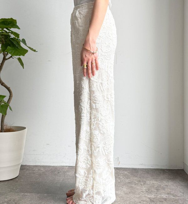  「【セットアップ可能】メッシュレースパンツ」|チノ|