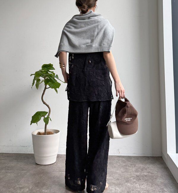  「【セットアップ可能】メッシュレースパンツ」|チノ|