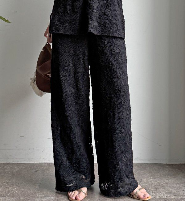  「【セットアップ可能】メッシュレースパンツ」|チノ|