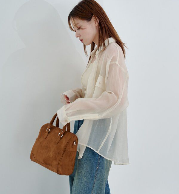  「【S.Lサイズ】オーガンジークレープシャツ」|シャツ・ブラウス|