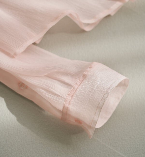  「【S.Lサイズ】オーガンジークレープシャツ」|シャツ・ブラウス|