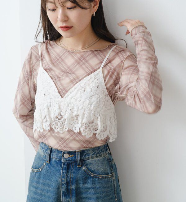  「レースキャミビスチェ」|キャミソール|