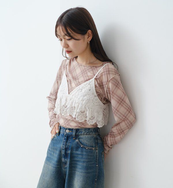  「レースキャミビスチェ」|キャミソール|