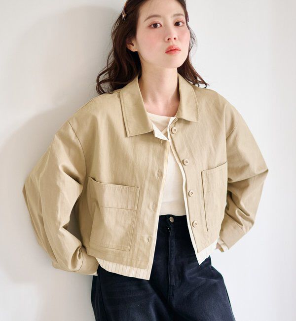  「【WEB先行/SETUP対応】レイヤードショートシャツジャケット」|その他|