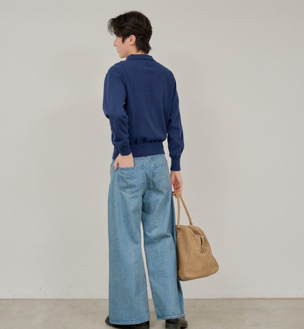  「【WHIMSIC/2サイズ展開/SETUP対応】サイドタックデニムパンツ」|デニム|