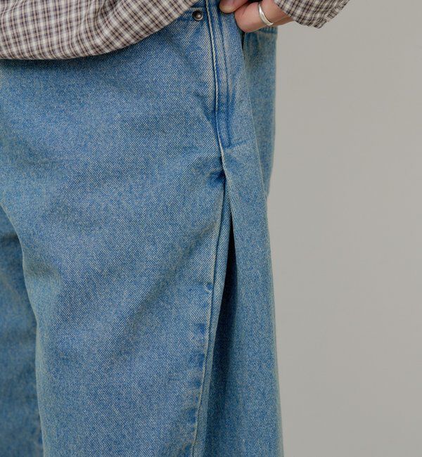  「【WHIMSIC/2サイズ展開/SETUP対応】サイドタックデニムパンツ」|デニム|