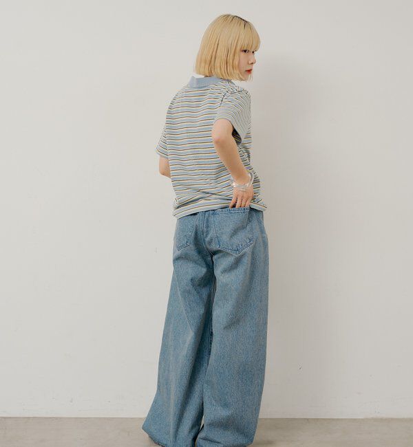  「【WHIMSIC/2サイズ展開/SETUP対応】サイドタックデニムパンツ」|デニム|