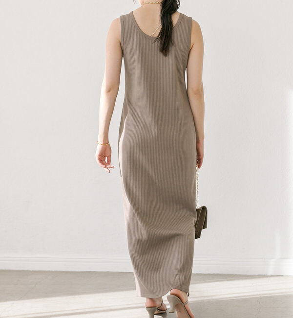  「【マイナス3kg/レビュー高評価☆】2WAYリブタンクワンピース」|ワンピース|