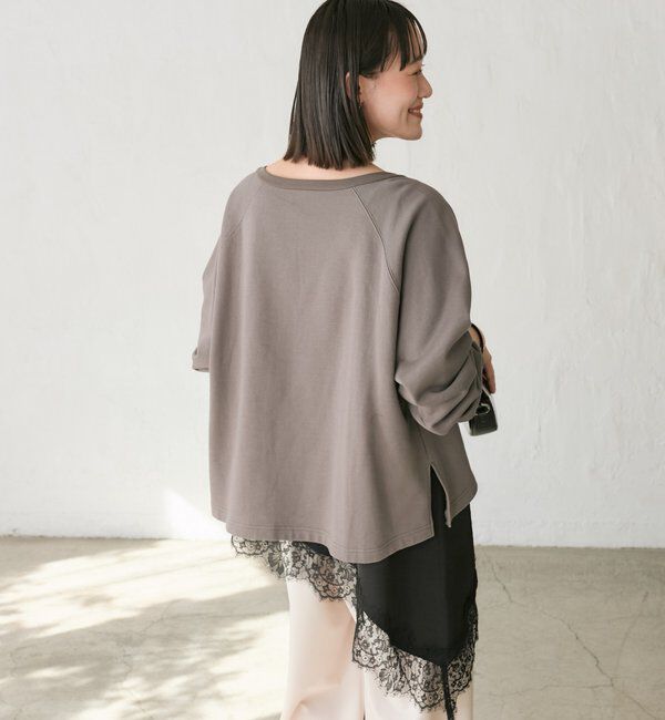  「【新色追加/抜け感◎】ハーフZIPスウェット」|Tシャツ・カットソー|