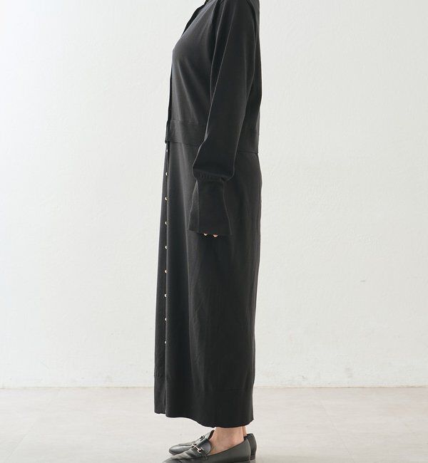  「【羽織としても使える】レイヤードニットワンピース」|ワンピース|