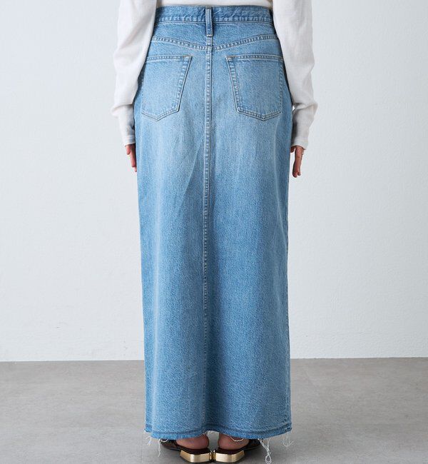  「予約【RIMH（リムエイチ）】スリットデニムスカート」|スカート|