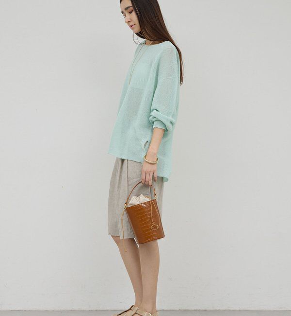  「【セットアップ対応】リネンハーフパンツ」|チノ|