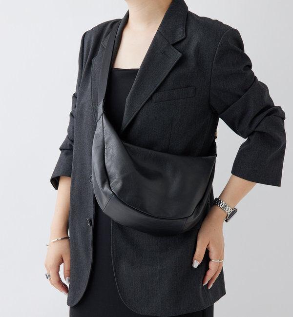  「ソフトレザーラウンドショルダーバッグ」|ショルダー・メッセンジャー|