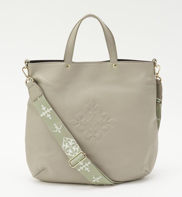  「スリム2WAYトートバッグ <エンボスモノグラム>」|トートバッグ|