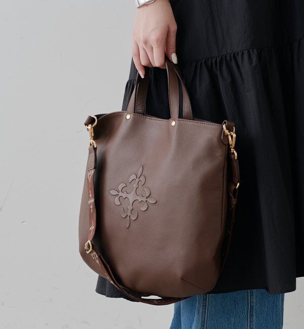  「スリム2WAYトートバッグ <エンボスモノグラム>」|トートバッグ|