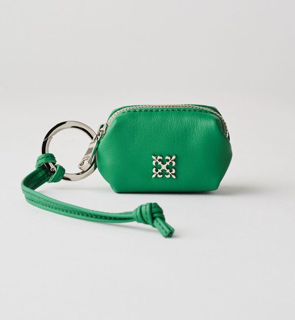  「カラビナ付き レザーミニポーチ型チャーム」|その他|