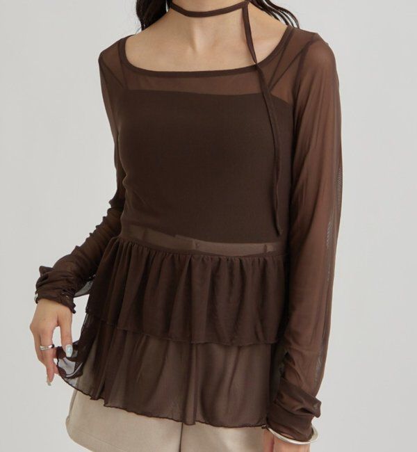  「ドットティアードプルオーバー」|Tシャツ・カットソー|