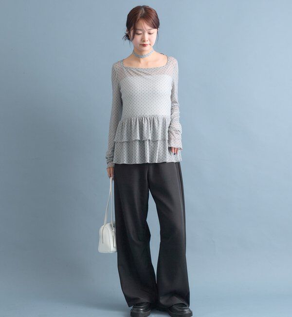  「ドットティアードプルオーバー」|Tシャツ・カットソー|