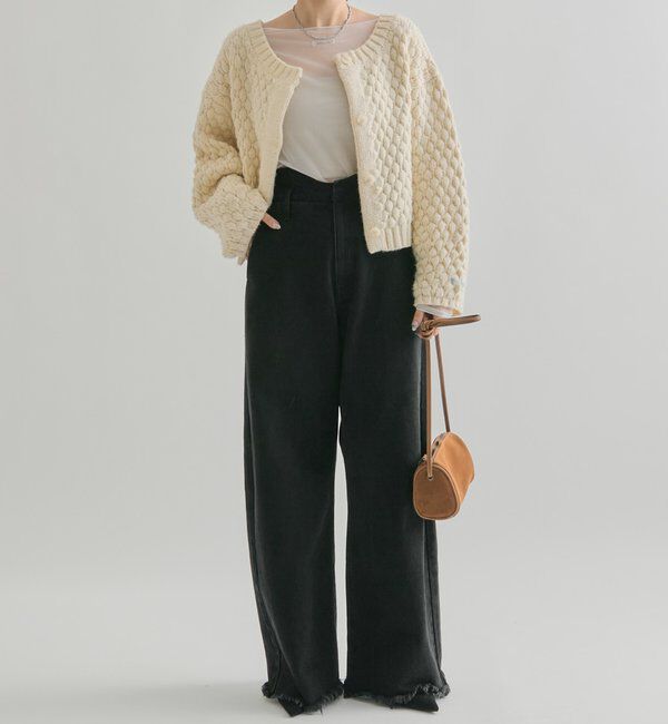  「ポコポコニットカーディガン」|カーディガン|