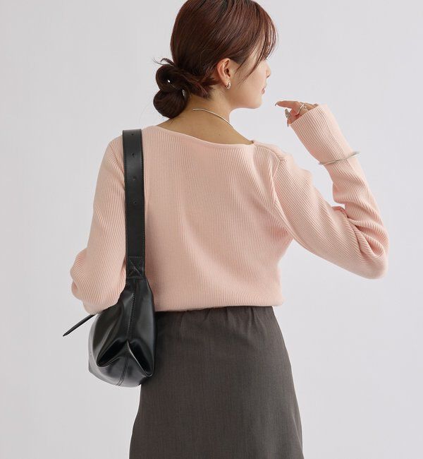  「オフショルリブニット」|ニット・セーター|