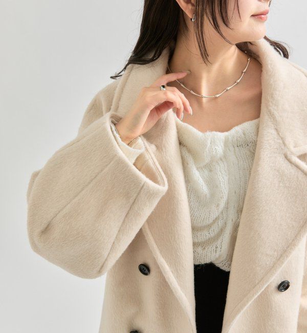  「ウール混 シャギーミドルコート」|その他|