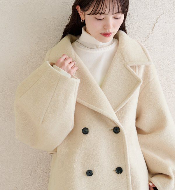  「ウール混 シャギーミドルコート」|その他|