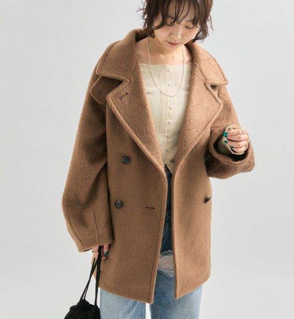  「ウール混 シャギーミドルコート」|その他|