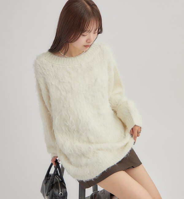  「ふわふわシャギーニット」|ニット・セーター|