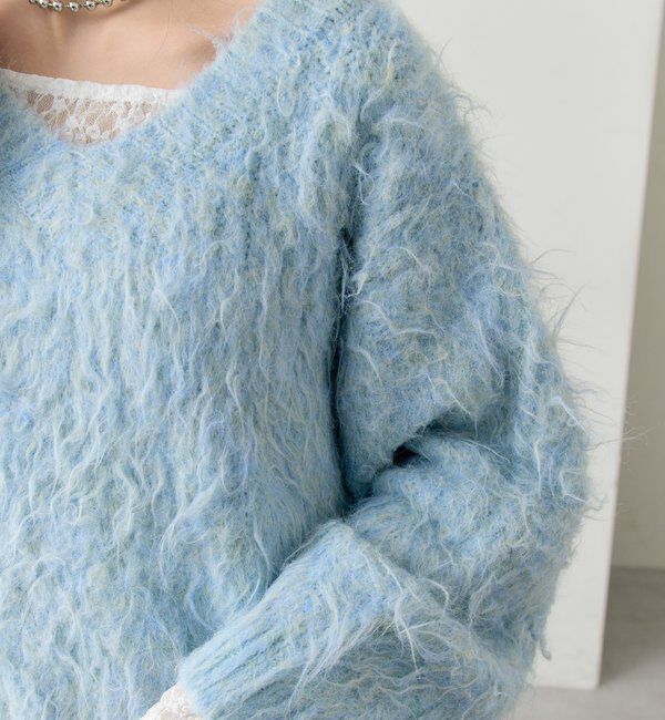  「ふわふわシャギーニット」|ニット・セーター|